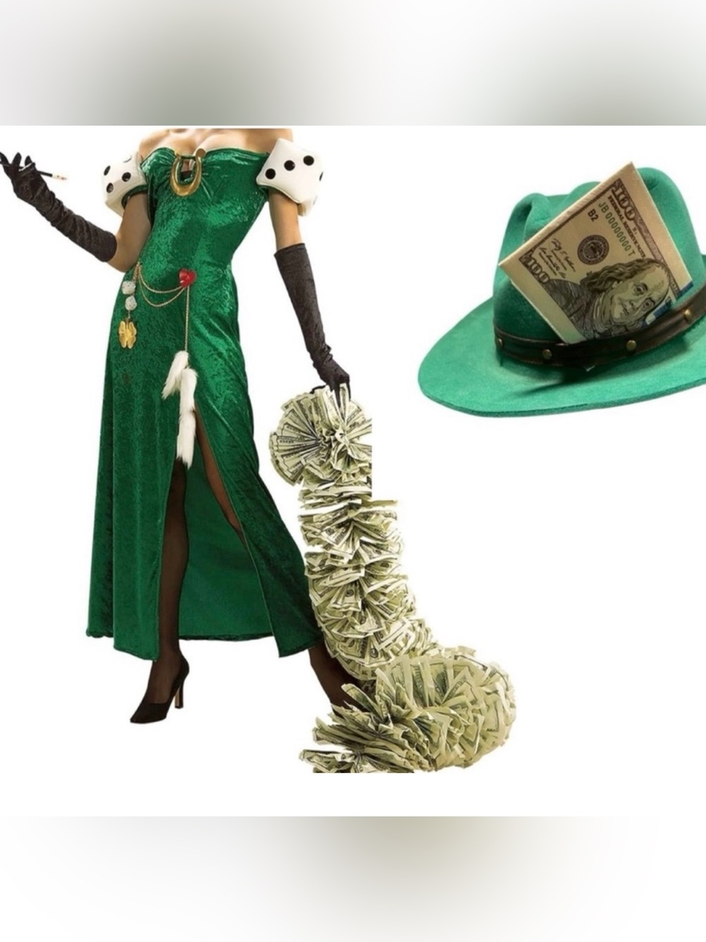 Lady Luck Casino High Roller Halloween costume size 1X-2X